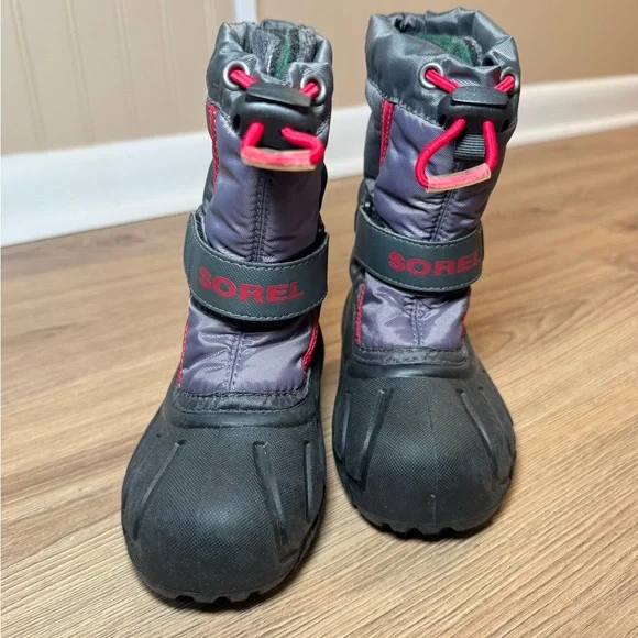 Sorel Toddler Snow Rain‎ Boots Insulated Size 3 Toddler - Picture 4 of 6